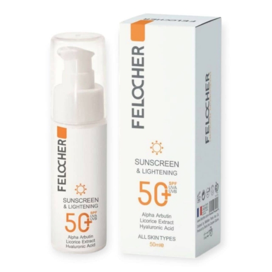 تصویر  کرم ضد آفتاب و روشن کننده SPF50 انواع پوست فلوچر - بی رنگ