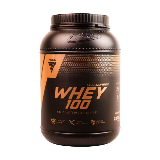 تصویر  پودر پروتئین وی 100 گلد کر لاین ترک نوتریشن Trec Nutrition  - حجم 2275 گرم