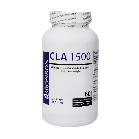 تصویر  سافت ژل کاهش وزن  CLA سی ال ای 1500 برونسون - 60 عددی