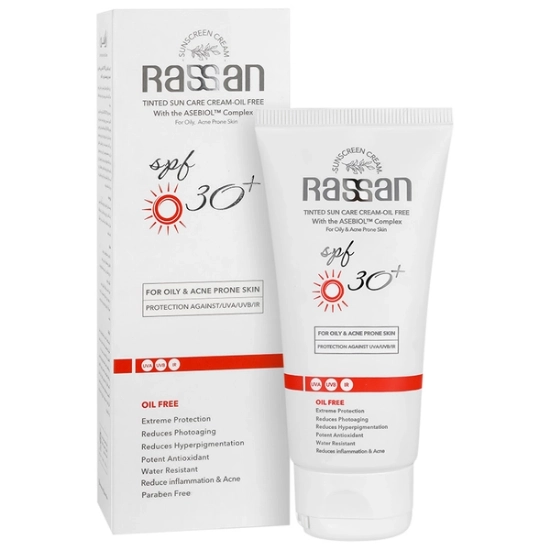 تصویر  کرم ضد آفتاب SPF 30 فاقد چربی راسن - رنگی