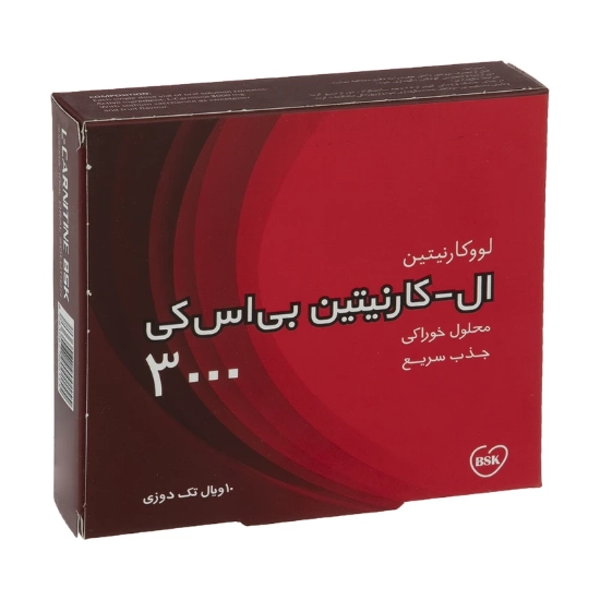 تصویر  محلول خوراکی ال کارنیتین 3000 بی اس کی - 10 عددی