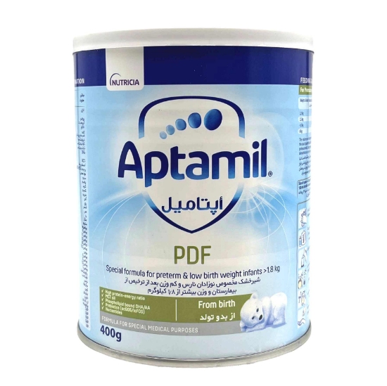 تصویر  شیرخشک آپتامیل پی دی اف PDF ( از بدو تولد ) - 400 گرم