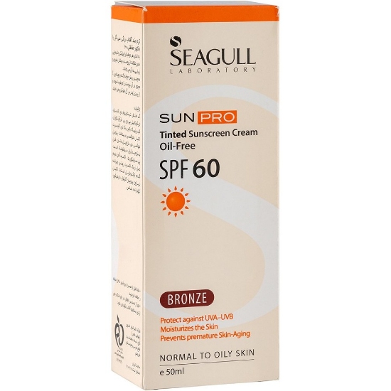 تصویر  کرم ضد آفتاب فاقد چربی SPF 60 سی گل - برنزه