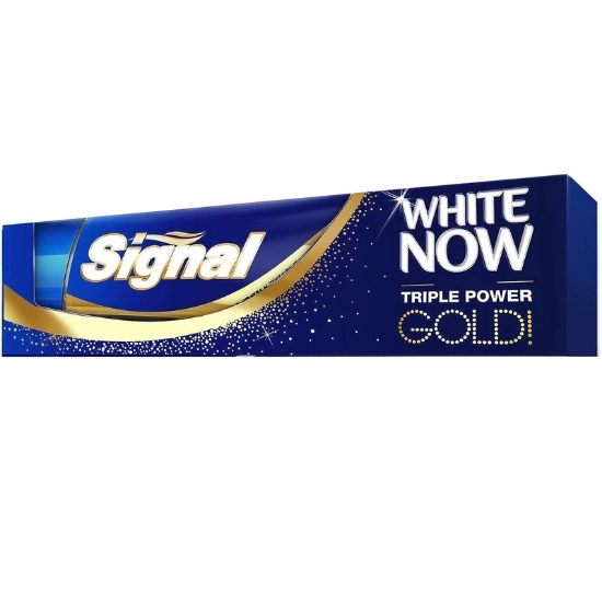 تصویر  خمیر دندان Gold سیگنال مدل White Now - حجم 50 میلی لیتر