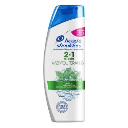 تصویر  شامپو ضد شوره خنک کننده نعنایی هد اند شولدرز مدل Menthol - حجم 400 میلی لیتر