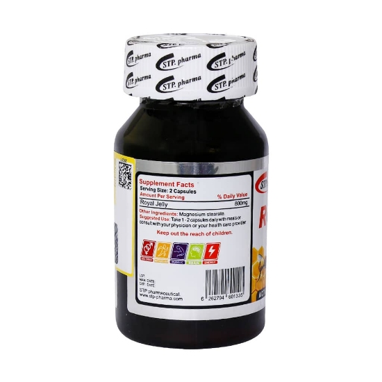 تصویر  کپسول تقویت کننده رویال ژلی 800 میلی گرم اس تی پی فارما - 30 عددی