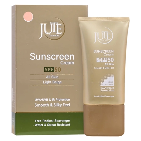 تصویر  کرم ضد آفتاب SPF 50 انواع پوست ژوت - بژ روشن