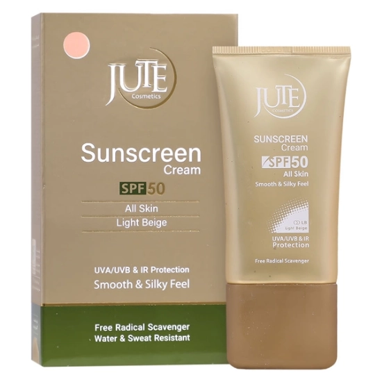 تصویر  کرم ضد آفتاب SPF 50 انواع پوست ژوت - بژ روشن