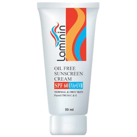 تصویر  کرم ضد آفتاب فاقد چربی SPF 60 لامینین - بی رنگ