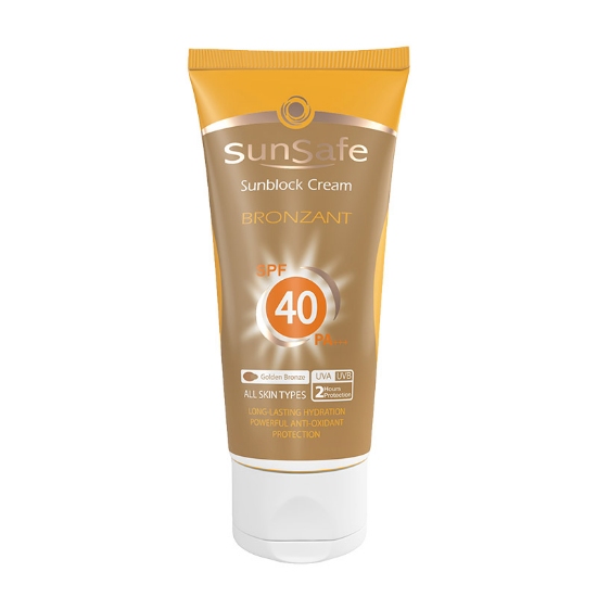 تصویر  کرم ضد آفتاب SPF 40 برنزه کننده سان سیف