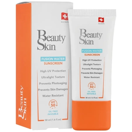 تصویر  کرم ضد آفتاب فاقد چربی SPF50 بیوتی اسکین - بی رنگ