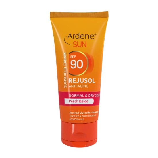 تصویر  کرم ضد آفتاب رژوسول SPF90 آردن سان - بژ هلویی