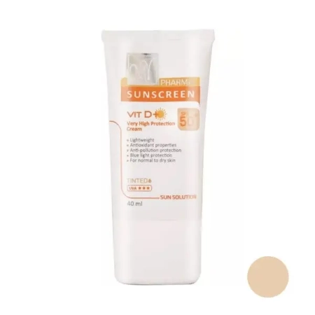 تصویر  کرم ضد آفتاب SPF50 مای فارما انواع پوست-رنگی