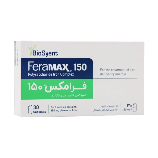 تصویر  کپسول آهن فرامکس 150بیوساینت - 30 عددی