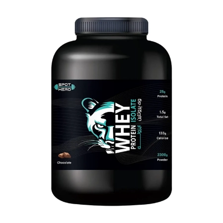 تصویر  پودر پروتئین وی ایزوله طعم شکلات اسپات هیرو - 2300 گرم