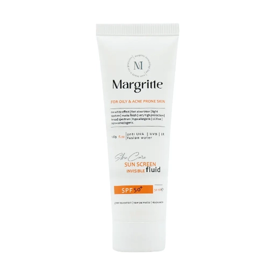 تصویر  فلوئید ضد آفتاب SPF50 پوست چرب و مستعد آکنه مارگریت - بی رنگ