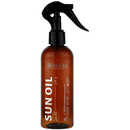 تصویر  روغن برنزه کننده و ویتامینه SPF6 انواع پوست سی گل - 250 میلی لیتر