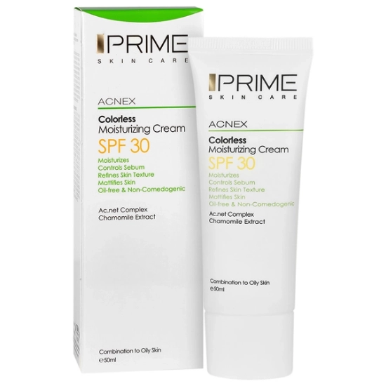 تصویر  کرم مرطوب کننده SPF30 پوست چرب و مختلط آکنس پرایم - بی رنگ