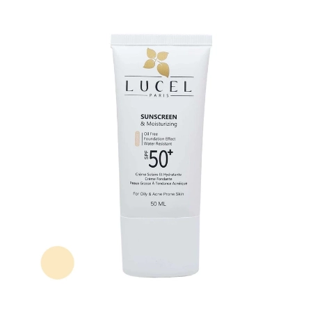 تصویر  کرم ضد آفتاب SPF50 فاقد چربی لوسل - بژ متوسط