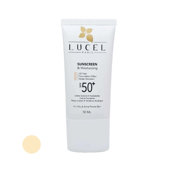 تصویر  کرم ضد آفتاب SPF50 فاقد چربی لوسل - بژ متوسط