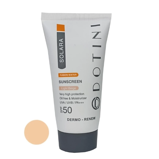 تصویر  کرم ضد آفتاب SPF50 فاقد چربی دوتینی - بژ روشن