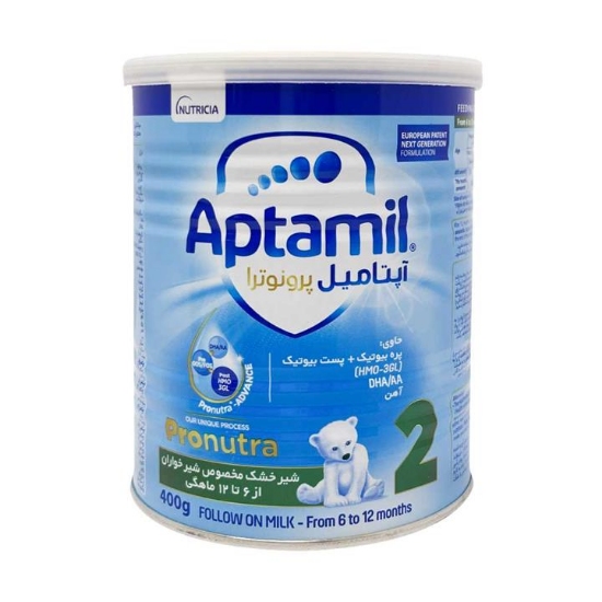 تصویر  شیرخشک آپتامیل پرونوترا 2 نوتریشیا ( 6 تا 12ماهگی ) - 400 گرم
