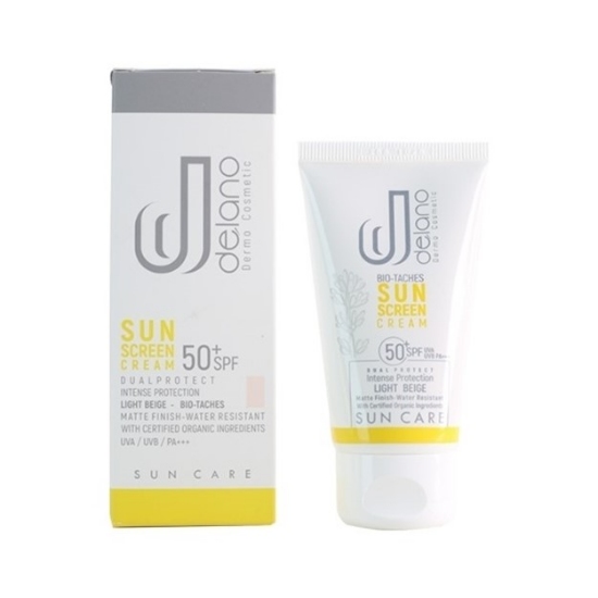 تصویر  کرم ضد آفتاب و ضد لک بایوتچ SPF50 دلانو - بژ روشن