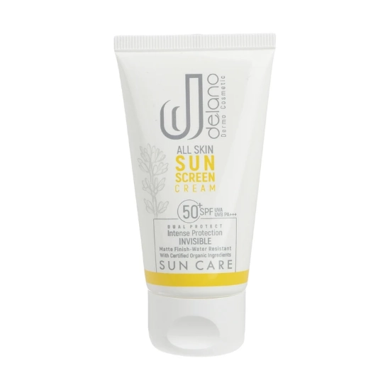 تصویر  کرم ضد آفتاب SPF50 پوست چرب دلانو - بی رنگ