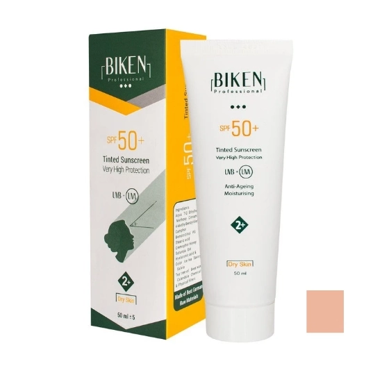 تصویر  کرم ضد آفتاب پوست خشک بیکن SPF 50 شماره +2  بژ تیره