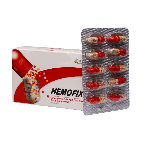 تصویر  کپسول آهن هموفیکس Hemofix کیمیا آرا  - 30 عددی