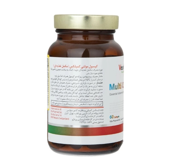 تصویر  کپسول مولتی ویتامین مولتی کمپلکس ویتالی تون - 60 عددی