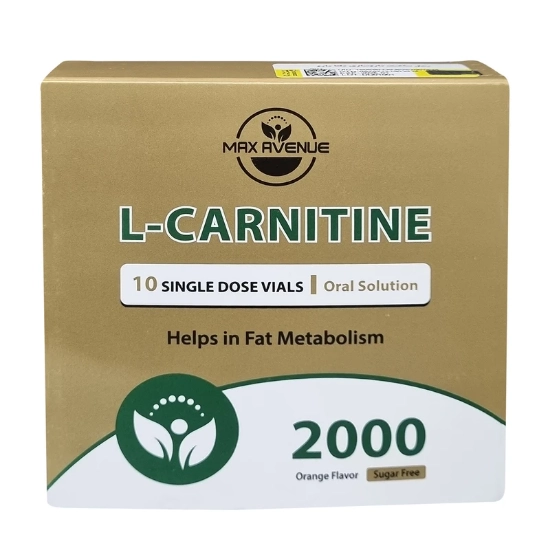 تصویر  محلول خوراکی ال کارنیتین 2000 مکس اونیو - 10 عددی