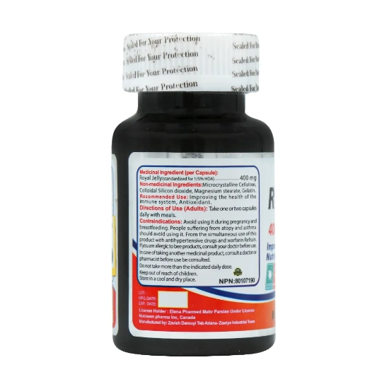 تصویر  کپسول تقویتی رویال ژلی 400 میلی گرم نوتراسن - 30 عددی