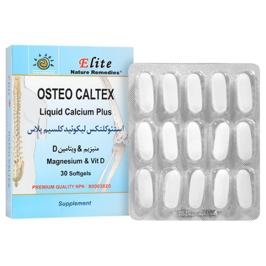 تصویر  کپسول استئوکلتکس لیکوئید کلسیم پلاس الیت - 30 عددی