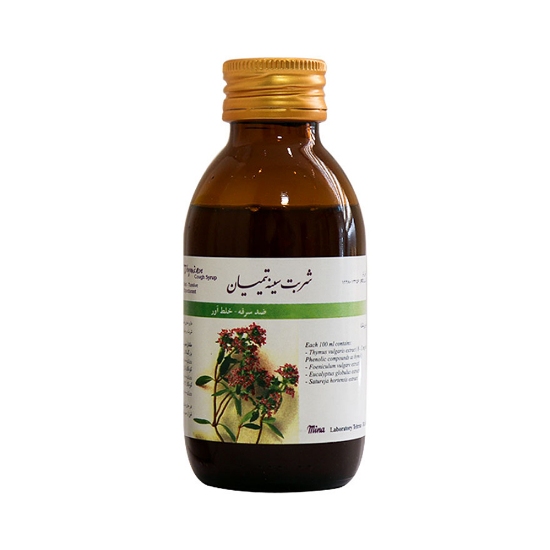 تصویر  شربت گیاهی ضد سرفه تیمیان مینا - 120 میلی لیتر